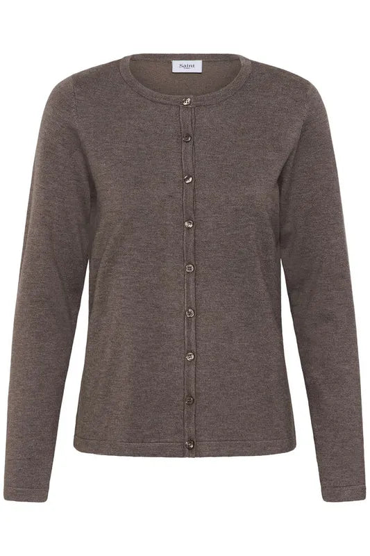 Mila cardigan – Mink Melange – Saint Tropez