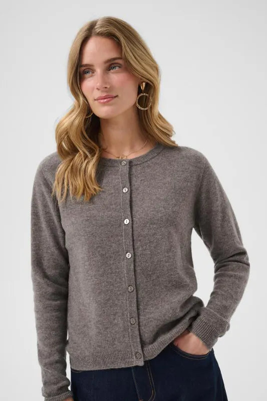 Mela Cardigan – Beige/Brun