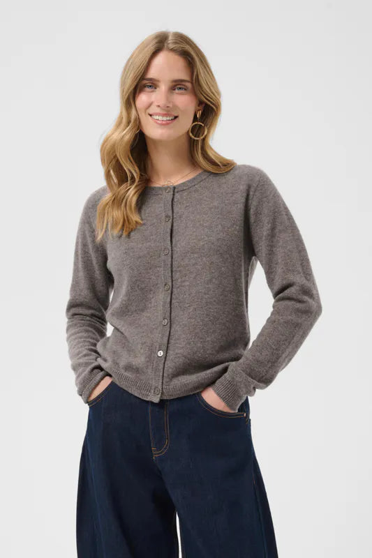 Mela Cardigan – Beige/Brun