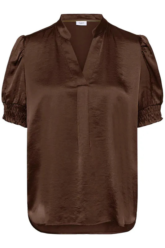 Panan bluse fra Saint Tropez – brun