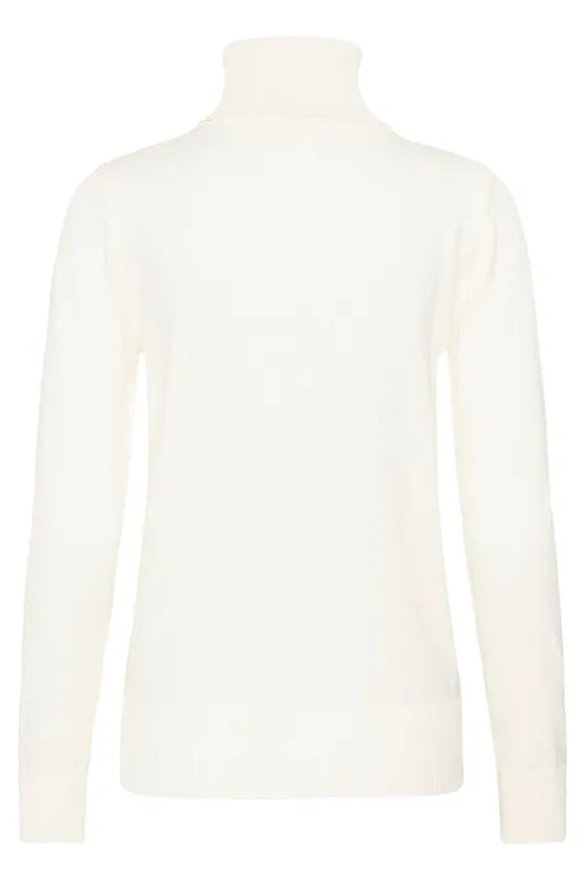 MilaSZ høyhalset genser – Ice White – Saint Tropez
