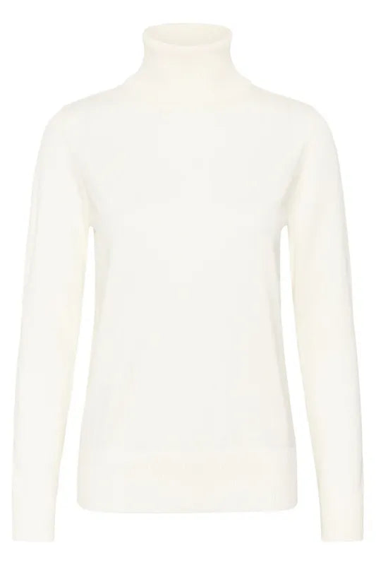 MilaSZ høyhalset genser – Ice White – Saint Tropez