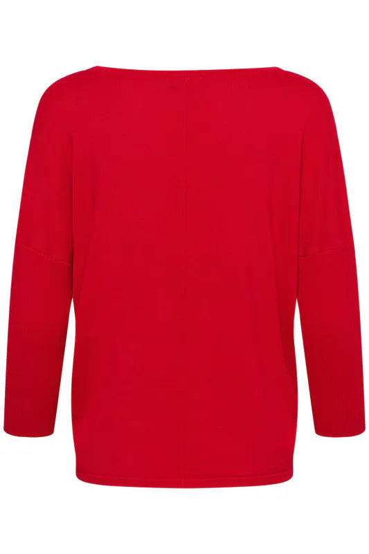 MilaSZ genser med rund hals – True Red – Saint Tropez
