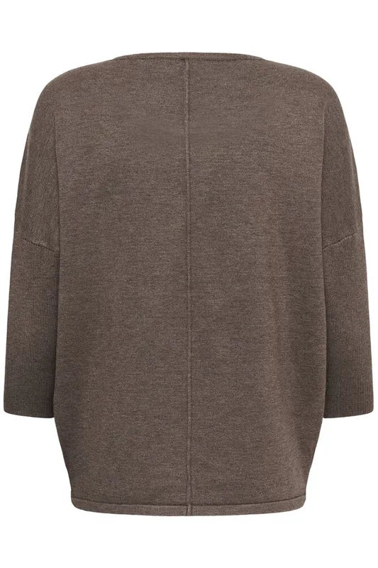 MilaSZ genser med rund hals – Mink Melange – Saint Tropez