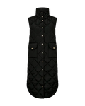 Olga lang vest fra Freequent – sort