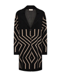Claura cardigan Black w. Simply Taupe
