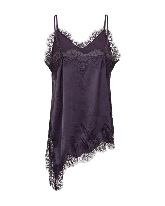 Dove topp med blondekant – Nightshade – Freequent