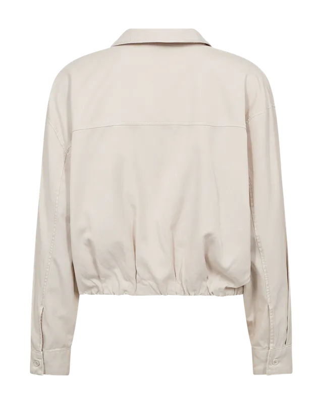 Joana bluse med omslagslook – Lys – Freequent