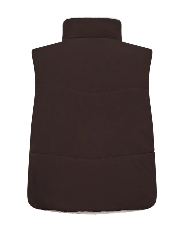 Ravi vendbar vest – Brun/krem – Freequent