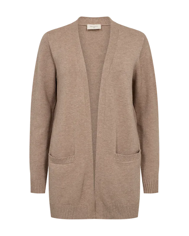 Agnes cardigan fra Freequent – Silver Mink