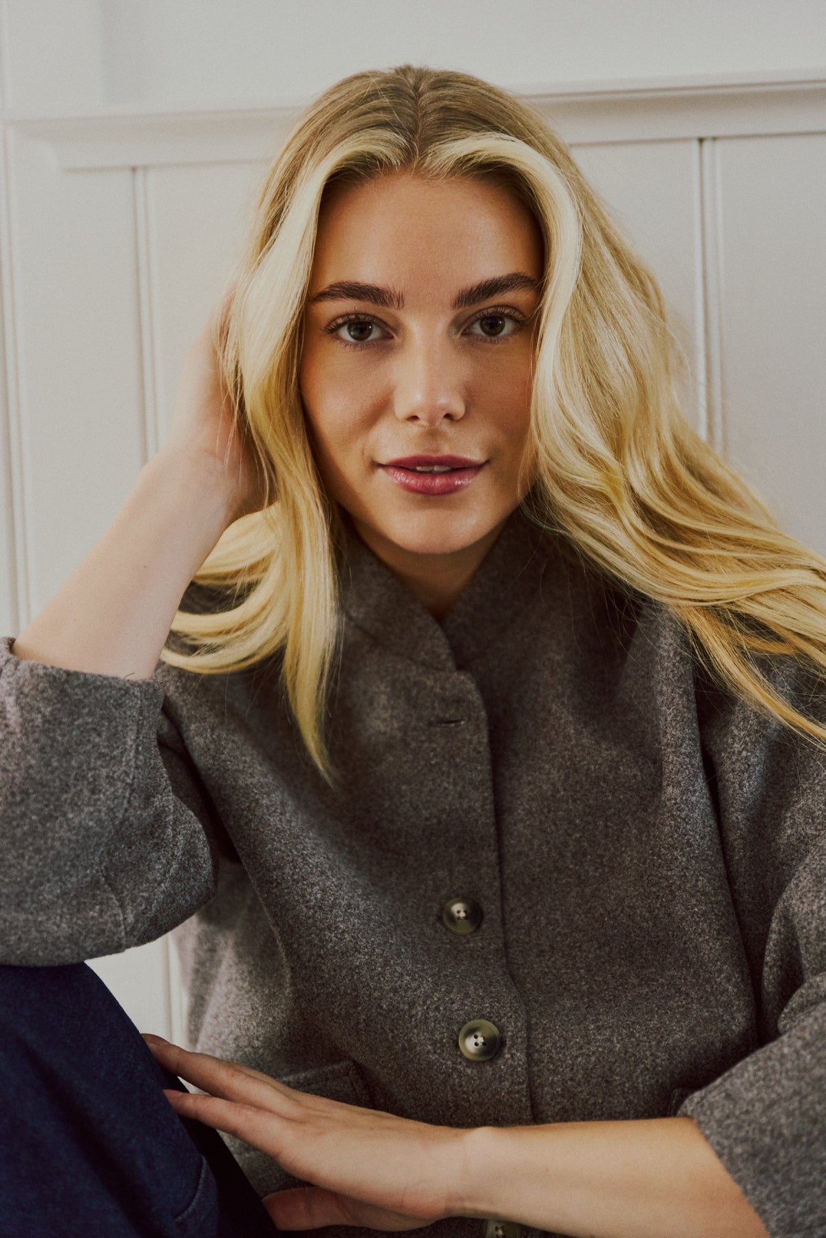 Yanna jakke fra Freequent – Morel Melange
